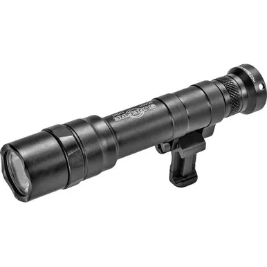 Surefire 1640DF Scout Pro Flashlight | LED | 1500 Lumens | Black | 1913 Picatinny Mount installed | MLOK Mount included | Z68 On/Off Tailcap | SF18650B Micro-USB Rechargeable Battery Included | M640DF-BK-PRO