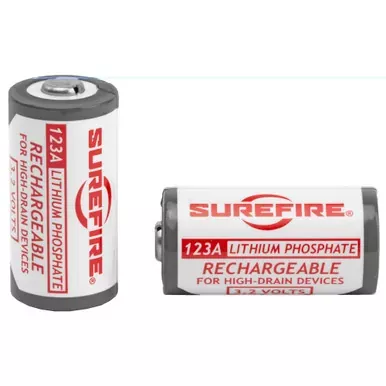 Surefire Battery | LFP123 Rechargeable | 2/Pack | White | SFLFP123