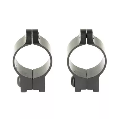 Talley Manufacturing Light Weight Ring Set, 1" Low, Fits CZ with 11MM Dovetail (452 European/455/457/512/513), Matte Finish, Black 22CZRL