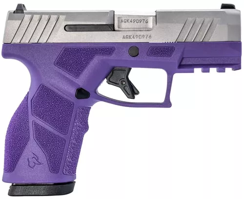 Taurus 1-GX2939DP-10 GX29mm Luger 10+1 3.37" Matte Stainless Steel Barrel, Matte Serrated Stainless Steel Slide, Dark Purple Polymer Frame w/Picatinny Rail, Polymer Grip