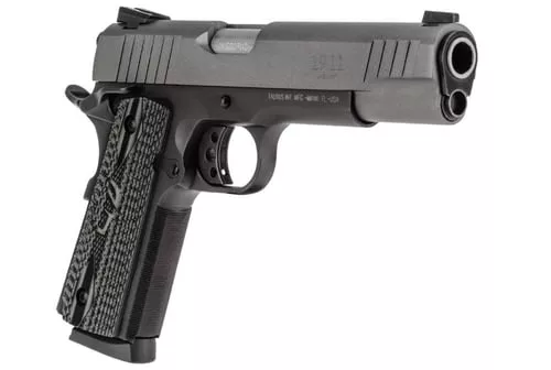 Taurus 1191101GVZ 1911 45 ACP 5" 8+1 Black Gray Cerakote Slide Black VZ G10 Grip