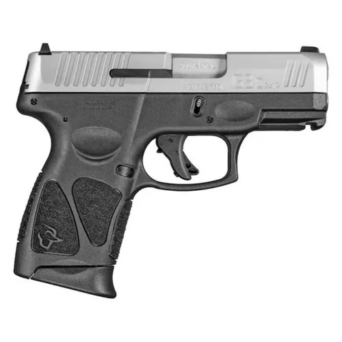 Taurus 1G3C9392X12 G3C9mm Luger 121 3.26 Barrel Black Finish Picatinny Rail Frame Serrated Matte Stainless Steel Slide Polymer Grip Includes 2 Mags UPC: 725327634225