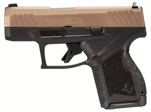 Taurus 1GX4M93L GX49mm Luger 11+1 3.06" Satin Black DLC Steel Barrel, Midnight Bronze Cerakote Serrated Slide, Black Stainless Steel Frame, Black Polymer Grips