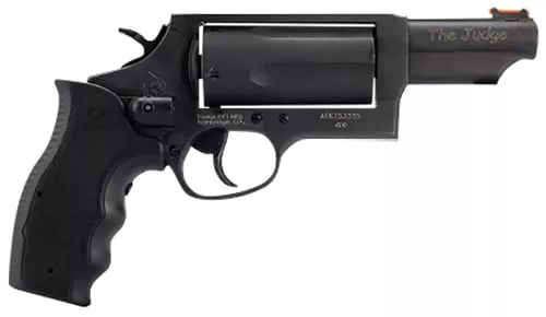 Taurus 2-441031TVL Judge w/Laser Compact 45 Colt Long Colt 410 Bore 5rd 3" Matte Black Alloy Steel Barrel, Cylinder & Frame, Viridian Laser, Transfer Bar Safety