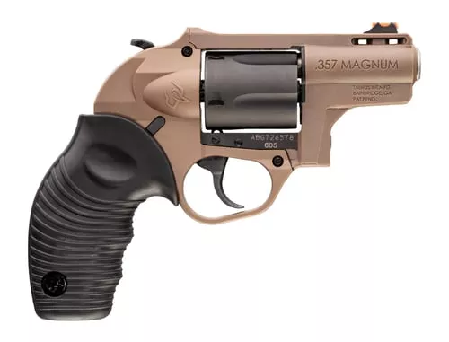 Taurus 2-605021B 605 Poly Protector Small 357 Mag/38 Special +P 5 Shot 2" Brown Polymer Stainless Steel Barrel, Matte Black Oxide Cylinder, Brown Polymer Alloy Steel Frame, Black Ridged Rubber Grip, T