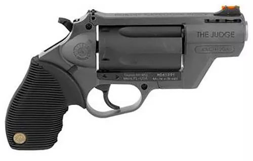 Taurus 2441021GRY Judge Public Defender 45 Colt LC Caliber or 2.50" 410 Gauge 5 Shot 2.50" Gray Finish Barrel, Matte Black Oxide Finish Cylinder, Gray Finish Polymer Frame & Black Ribber Grip