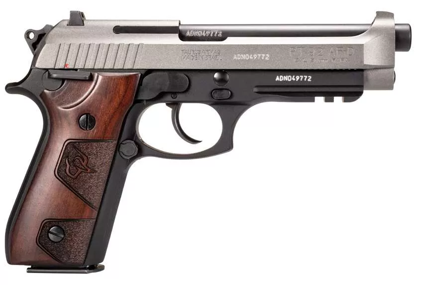 TAURUS PT92 9MM PISTOL 5″ BLACK/TUNGSTEN 2-17RD MAGS