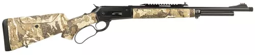 Taylors & Company 210317 Pedersoli 1886 Journey 45-70 Gov 5+1 19" Black Cerakote Barrel, Black Cerakote Drilled & Tapped Receiver, Adj Cheekrest Camo Synthetic Stock