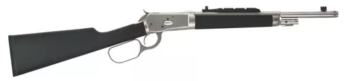 Taylors & Company 220097 1892 Alaskan Take-Down 44 Rem Mag Caliber with 5+1 Capacity, 16.50" Barrel, Matte Chrome Metal Finish & SoftTouch Black Synthetic Stock Right Hand Full Size