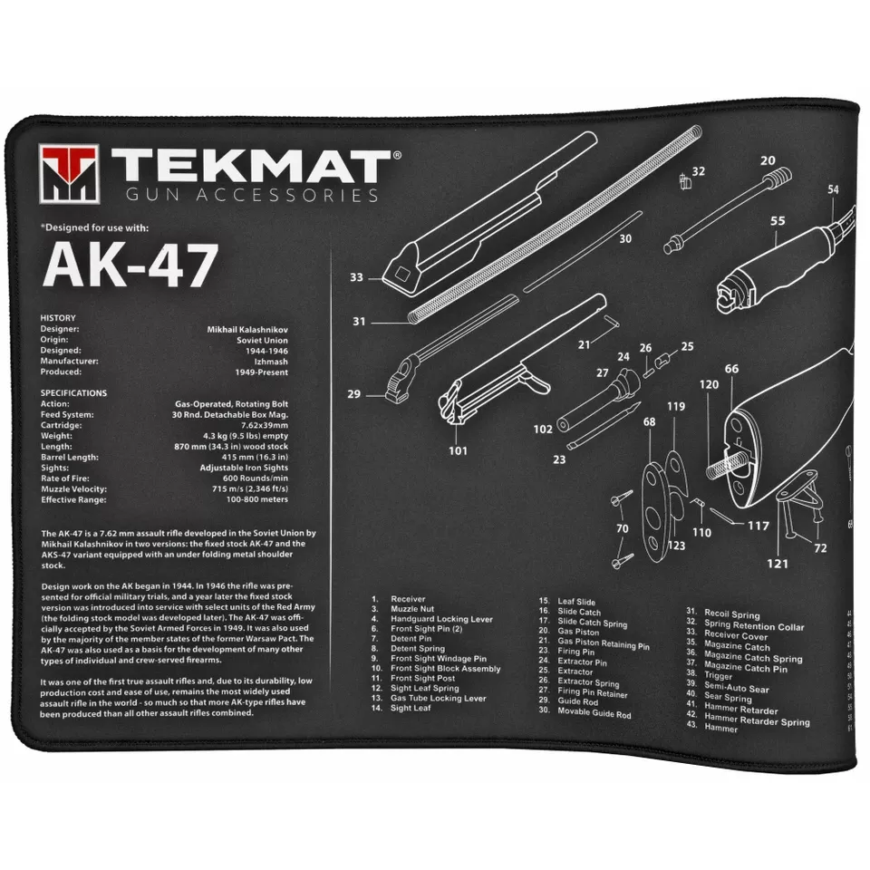 TEKMAT Ultra AK47 Rifle Mat - Black