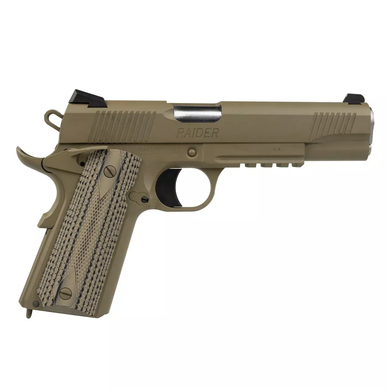 Tisas 1911 Dty Raider 45 ACP 5″ Rail