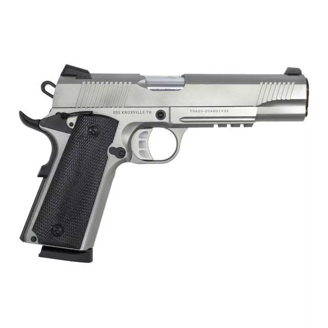Tisas 1911 Duty SS45R Handgun .45 ACP 8rd Magazine 5″ Barrel Stainless Steel w/Rail