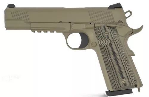 TISAS 1911 RAIDER 9MM – 5″ BBL G10 W/ RAIL 2-9RD FDE