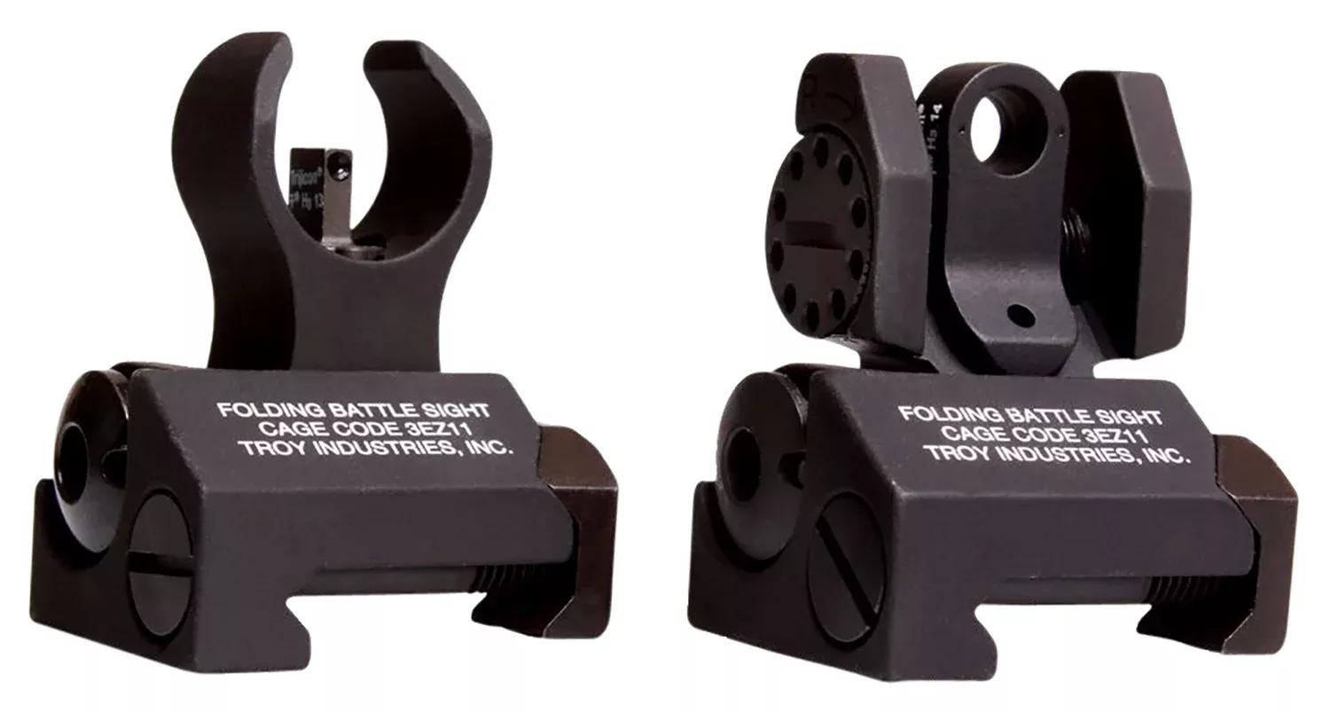 Troy Ind SSIGIARSMBT00 Micro BattleSight Set HK Front & Round RearBlack