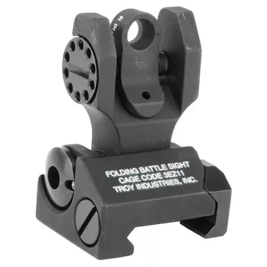 TROY Industries BattleSight | Folding Rear Sight | Tritium | Black Finish | SSIG-FBS-RTBT-00