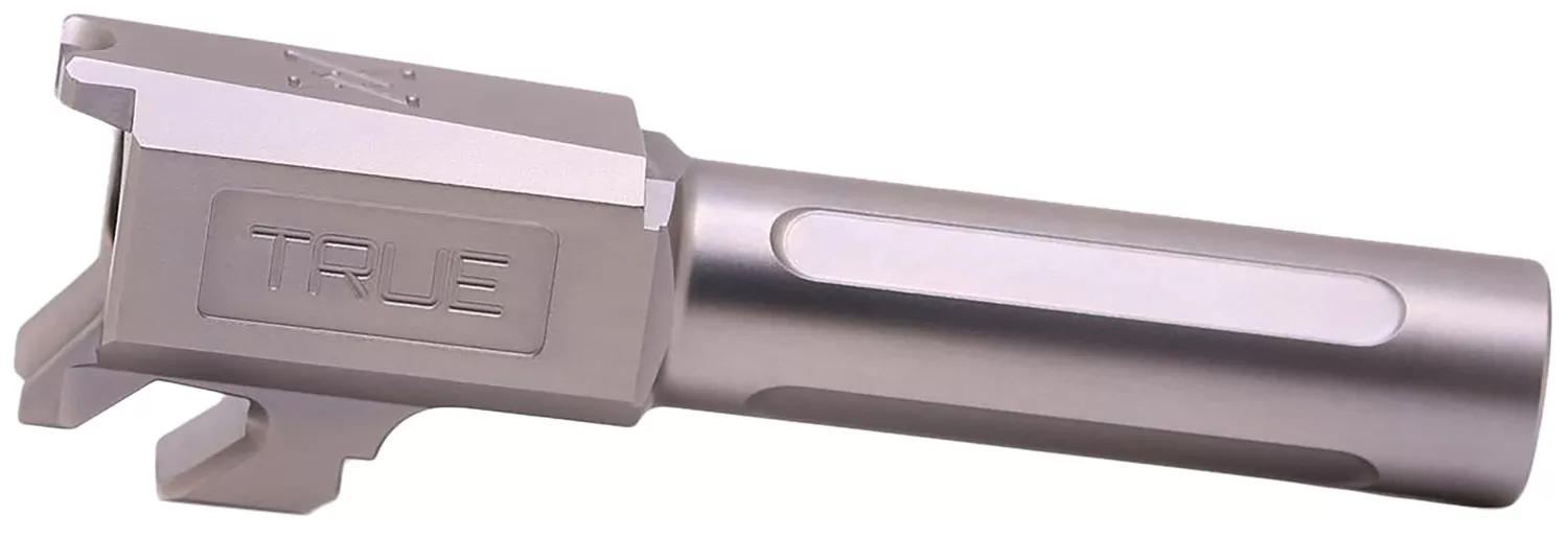 True Precision Inc TPSHCBX Springfield9mm Luger 3.10" Fluted Satin Stainless Steel, Fits Springfield Hellcat