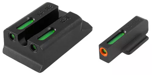 TruGlo TG13RS1PC TFX ProBlackGreen TritiumFiber Optic Orange Outline Front Sight Green TritiumFiber Optic Rear Sight UPC: 788130022818