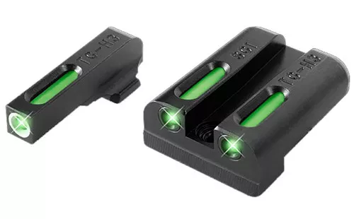 TruGlo TG13SG2A TFXBlackGreen TritiumFiber Optic White Outline Front Sight Green TritiumFiber Optic Rear Sight UPC: 788130019788