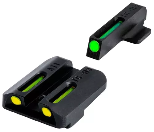 TruGlo TGTG131AT1 TFOBlack | Green Tritium & Fiber Optic Front Sight Yellow Tritium & Fiber Optic Rear Sight