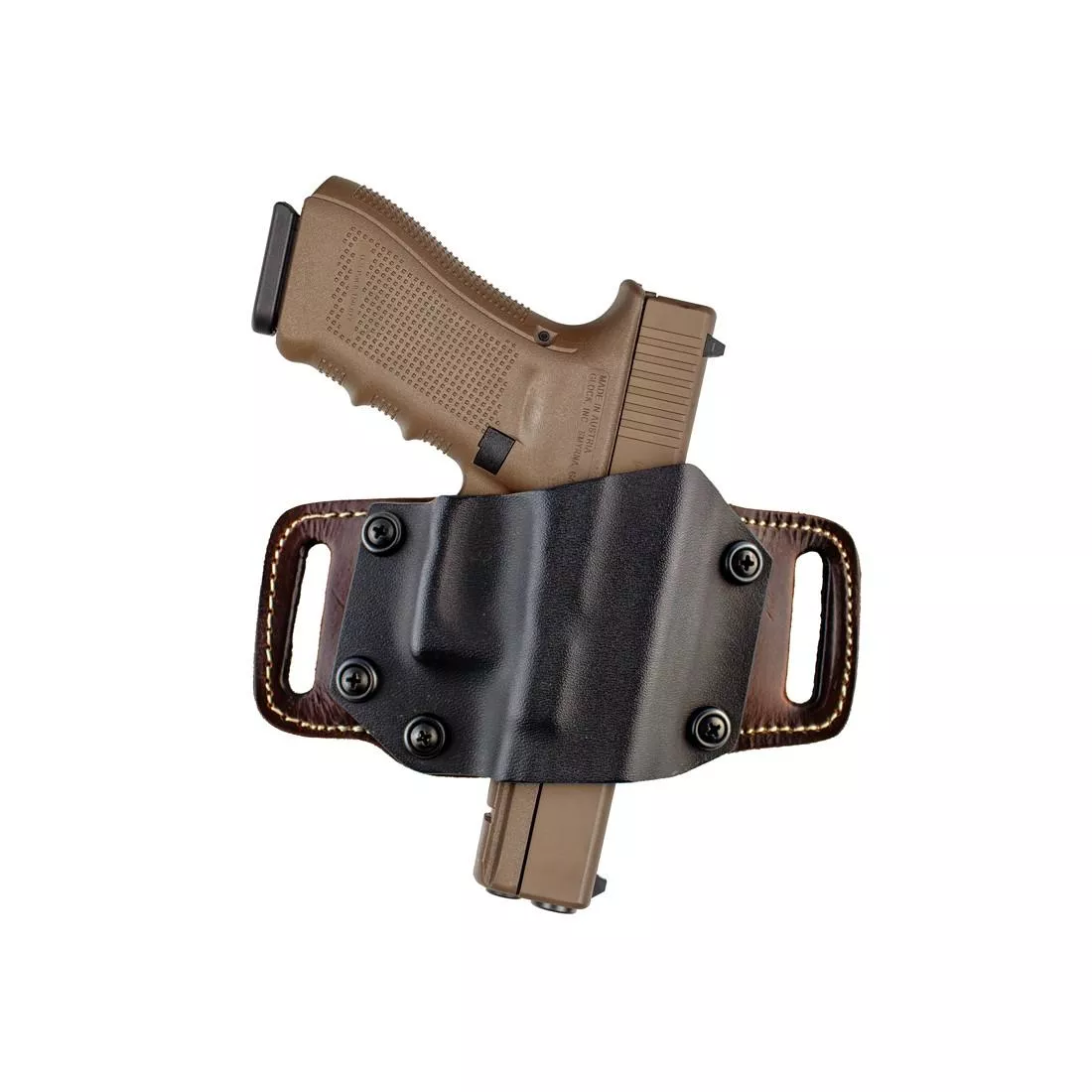 TX 1836 Mini Partner-Kydex/Leather for Most Glocks9mm/40 mm Blk RH