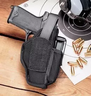 Uncle Mike’s Ambidextrous Hip Holsters 3-4″ Brl Med & Lg Dbl action Rev.