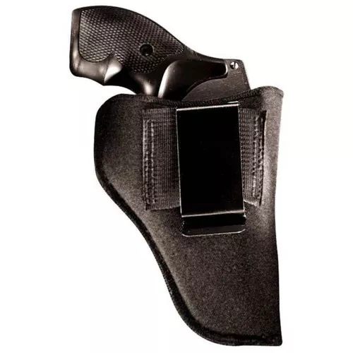 Uncle Mikes 21306 GunMate Holster IWB Size 06 Black TriLaminate Belt Clip Fits Med Frame Pistol Fits 4 Barrel Ambidextrous UPC: 638003213068