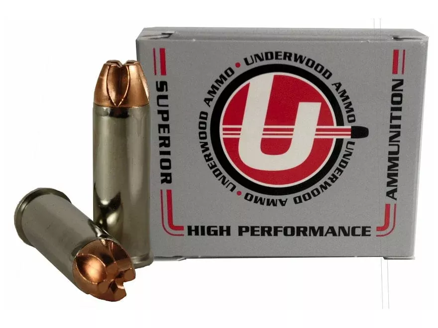 Underwood 44 Remington Magnum Ammo 220 Grain Lehigh Xtreme Penetrator Fluted Lead Free Box of 20