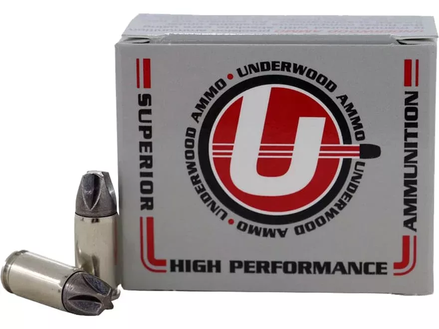 Underwood Platinum Edition Xtreme Defender 9mm Luger +P+ Ammo 90 Grain Lehigh Xtreme Defense Lead Free Box of 20