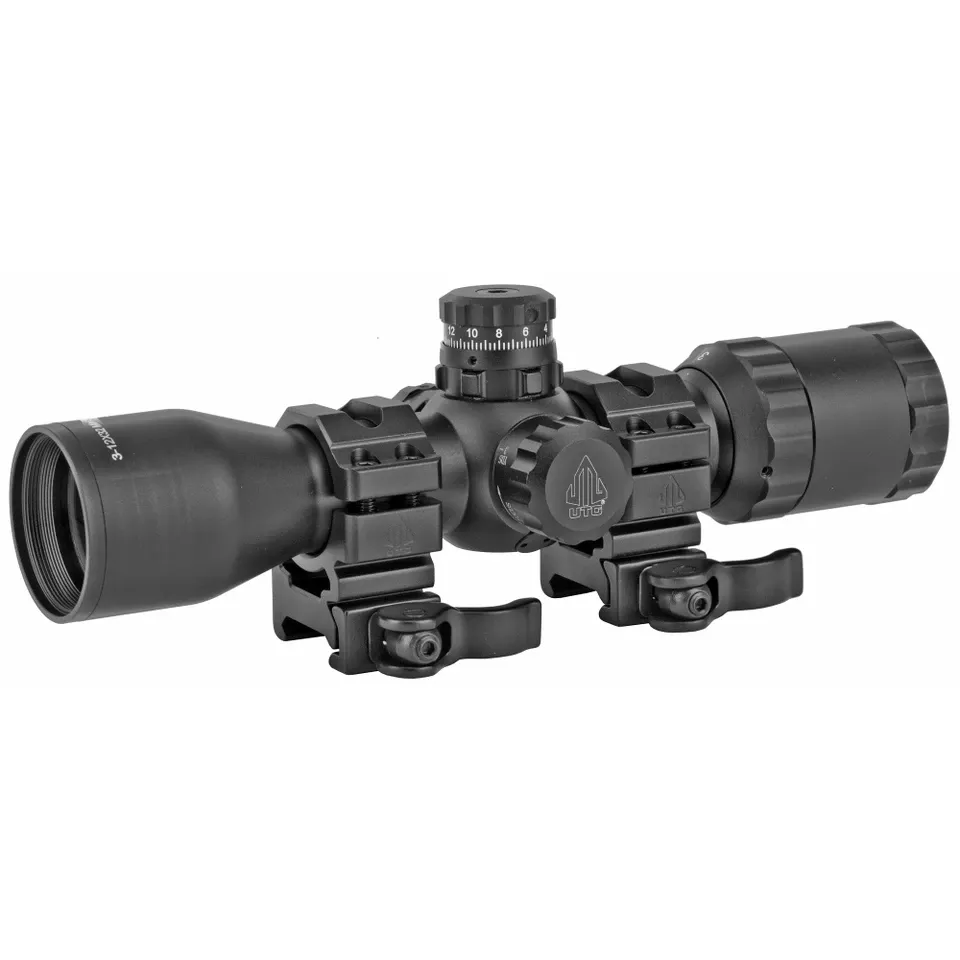 UTG 3-12X32 Scope with Side AO and Mil-Dot Reticle, Quick Detach
