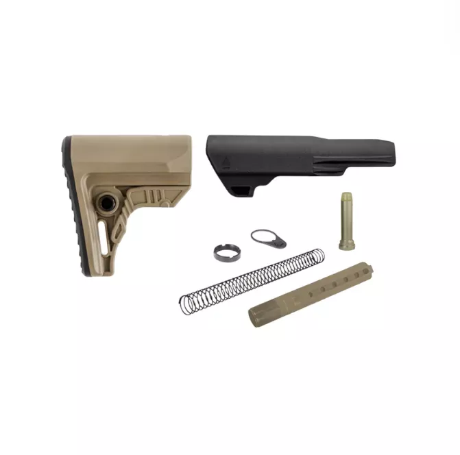 UTG PRO AR15 Ops Ready S4 Mil-spec Stock Kit, Flat Dark Earth