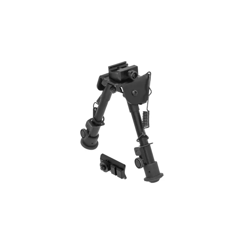 UTG Tactical OP Bipod, Rubber Feet, Center Height 6.1″-7.9″