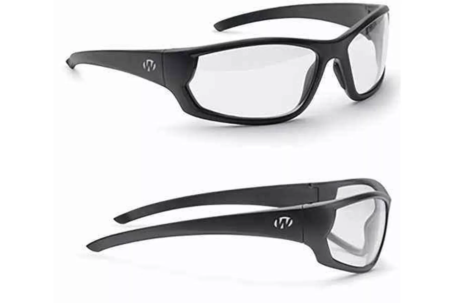 Walker's Ballistic Eyeware IKON Vector Clear Lens Matte Black Full Frame Glasses