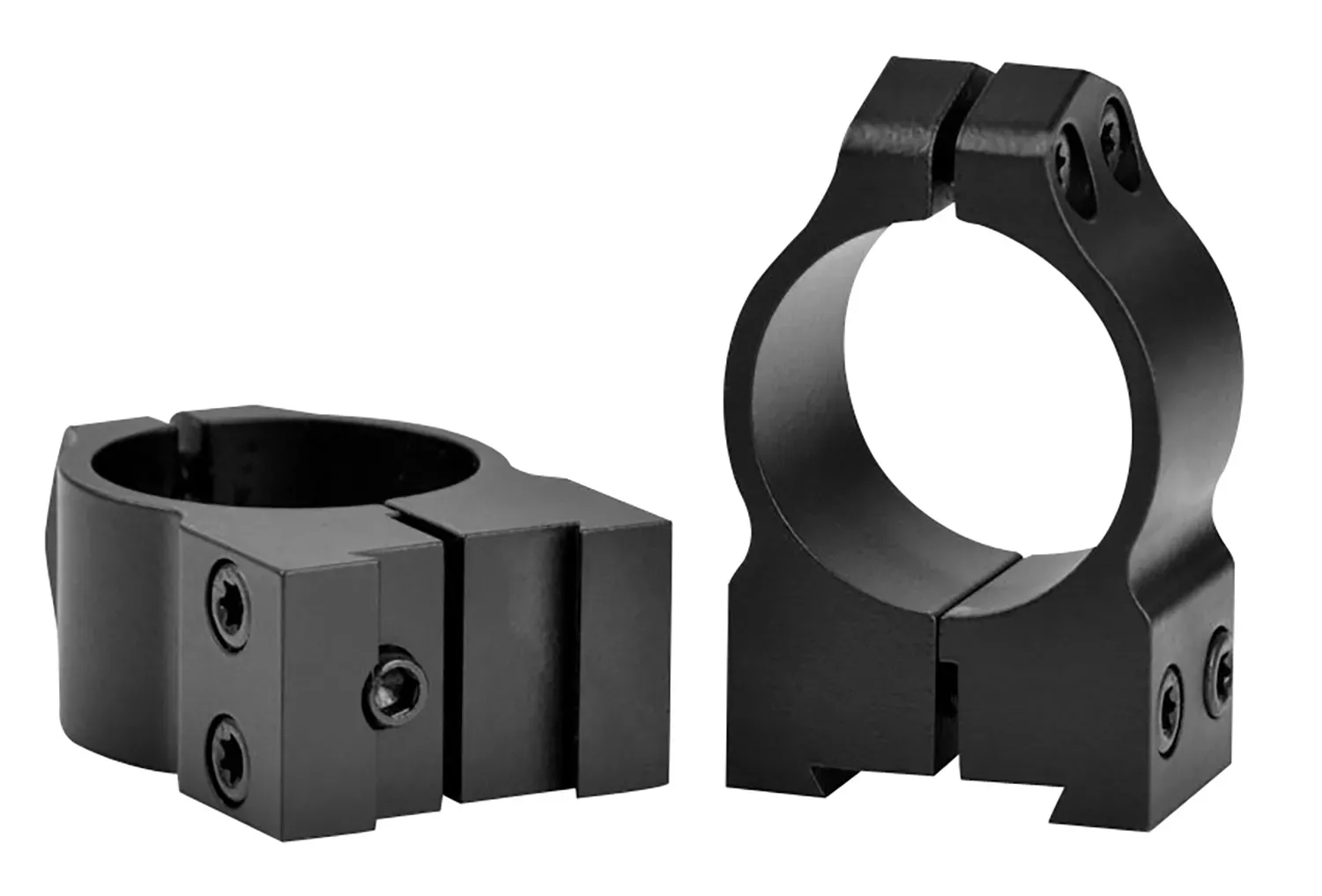Warne 1B1M Maxima Matte Black Steel 1″ Tube Medium Vertical Split Dovetail, 0 MOA Fits CZ 527
