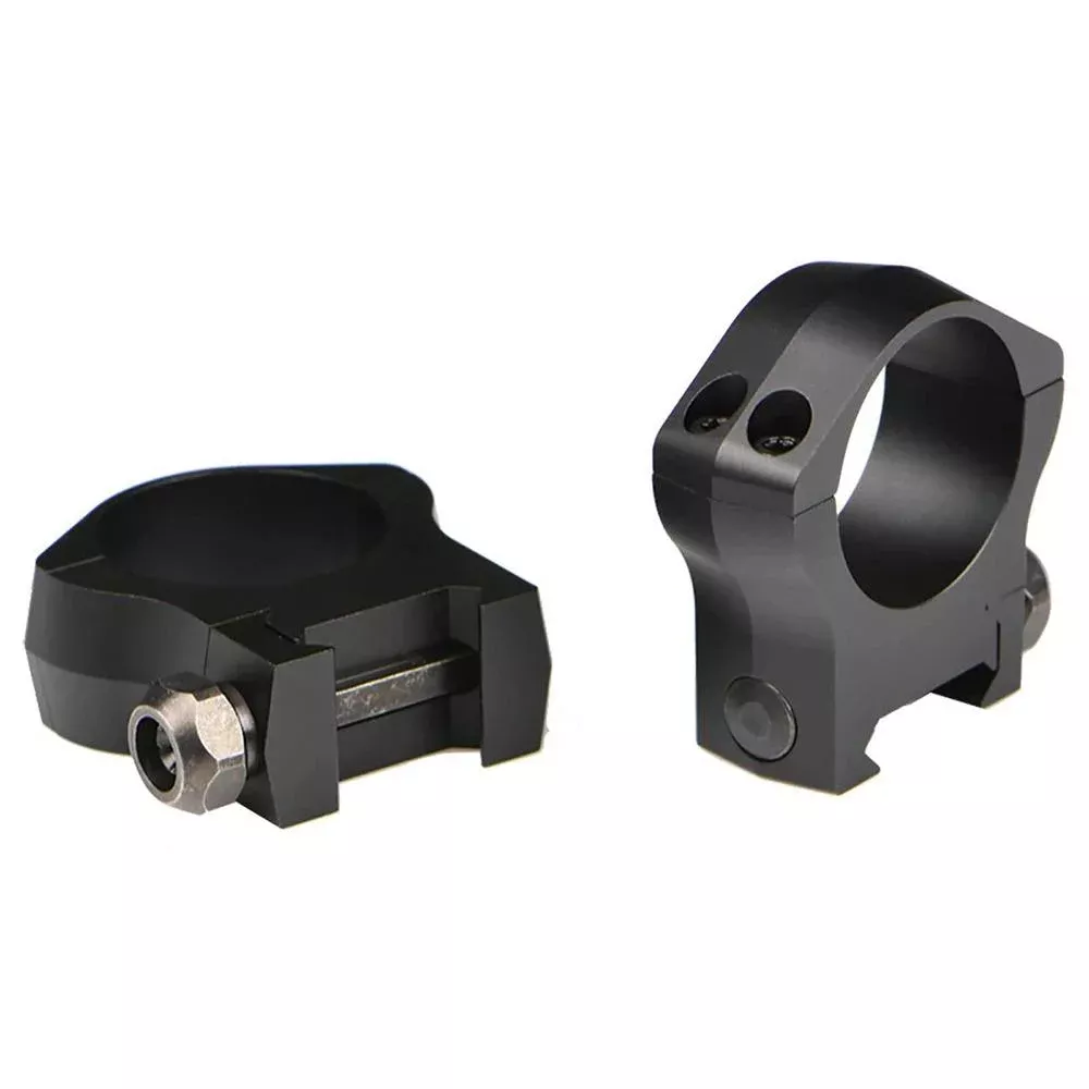 Warne 2-Piece Picatinny Style Mountain Tech Scope Rings 30mm Low – Matte