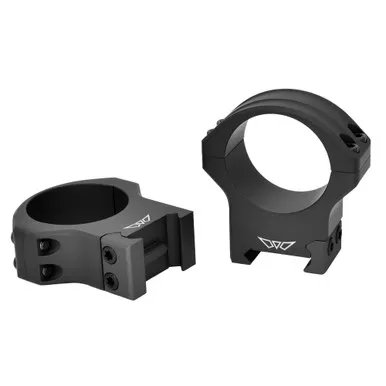 Warne HyperLite Rings, 34mm High, Matte Finish, Black 8522M