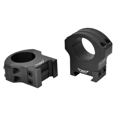 Warne HyperLite Rings - Ring, 1" High, Black