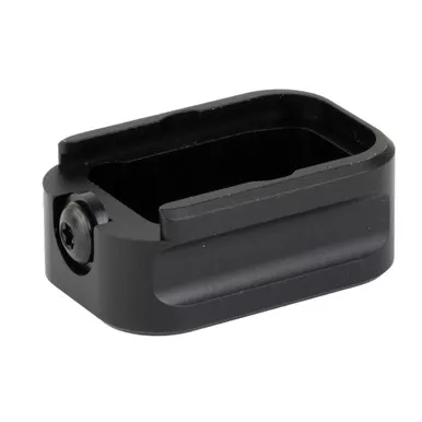 Warne Magazine Extension, Fits Glock 17/22, 9MM/.40 S&W, +3/+2, Black 3106