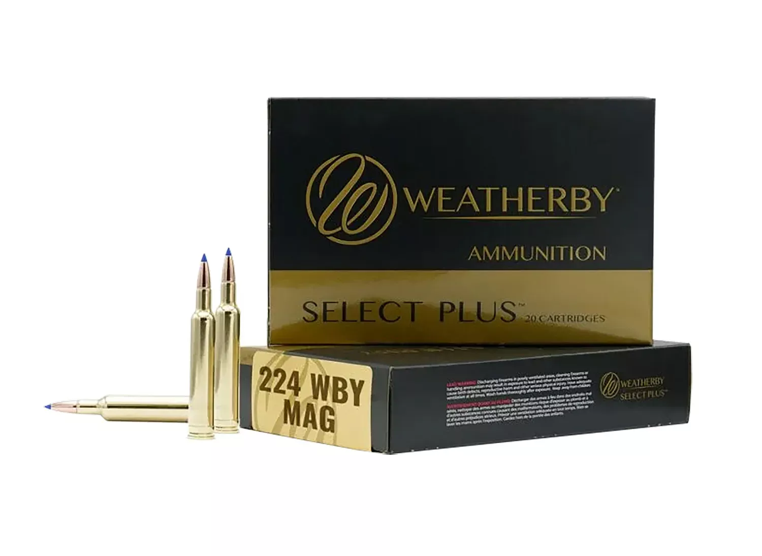 Weatherby 224 WBY Mag 37 gr, 20-Round Box
