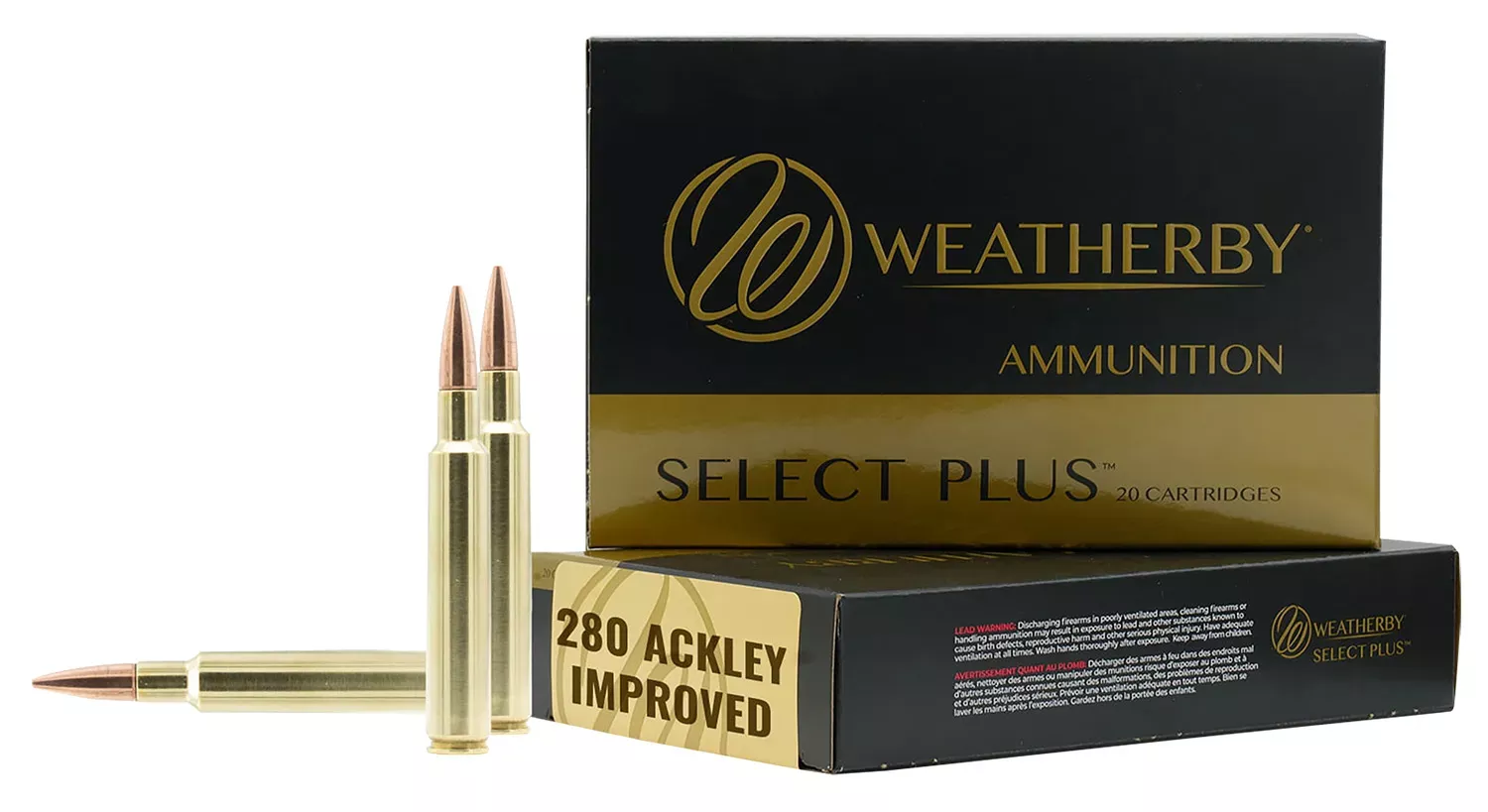 Weatherby .280 Ackley Improved 139 GR, 20-Round Box