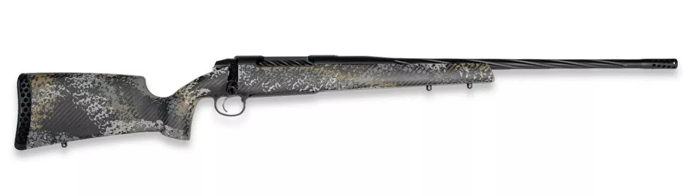 Weatherby 3WAST338WR6B 307 Alpine ST Full Size 338 WBY RPM 4+1 24″ Graphite Black Cerakote Spiral Fluted Threaded Barrel, Graphite Black Cerakote Steel Drilled & Tapped Receiver, Gray & Gold Sponge Ac