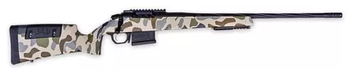 Weatherby 3WRHS338WR6B 307 Hush 338 WBY RPM 5+1 20" Graphite Black Cerakote Threaded Barrel & Steel Receiver w/Picatinny Rail, Hush Tundra Camo Adj Cheek Piece & LOP Synthetic Stock, Ambidextrous