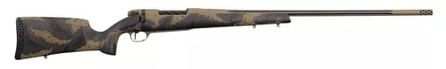 Weatherby Mark V Apex Rifle 30-378 Wby Mag 2rd Magazine 26 Barrel Tan and Brown with Muzzle Brake