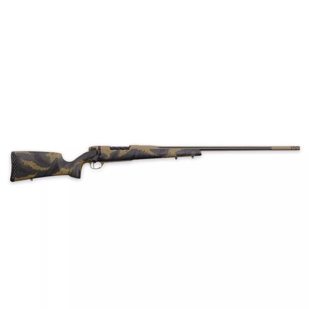 Weatherby Mark V Apex Rifle 6.5 Wby Rpm 4rd Magazine 24" Barrel Tan and Brown with Muzzle Brake