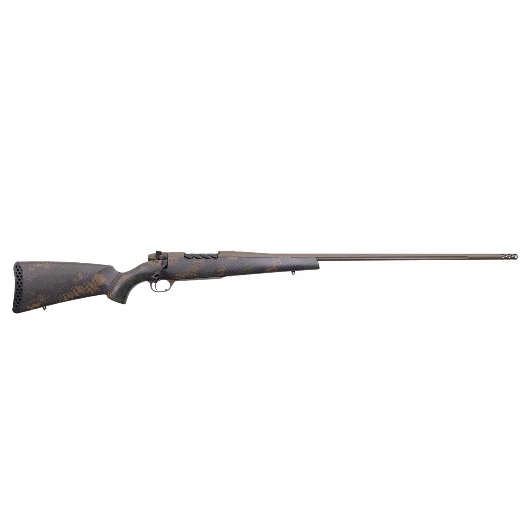 Weatherby Mark V Backcountry 2.0 Rifle 6.5 Creedmoor 4rd Magazine 22 Barrel Synthetic Stock Brown and Green