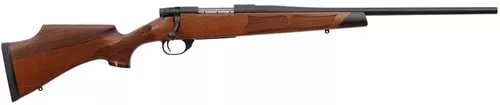 Weatherby VWR222RR0T Vanguard Camilla Compact 22-250 Rem 5+1 20" Matte Blued, Matte Blued Drilled & Tapped Steel Receiver, Grade A Turkish Walnut Monte Carlo Wood Stock