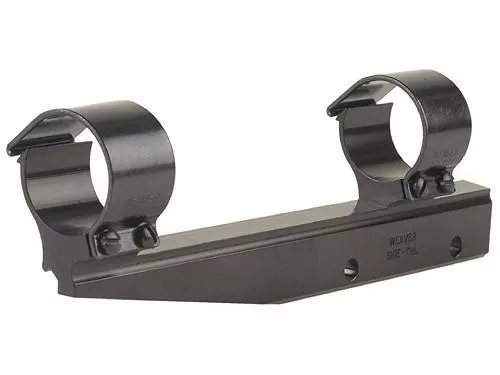Weaver Detachable Side Mount Aluminum Scope Rings & Base Mount 1 High (Long Style)