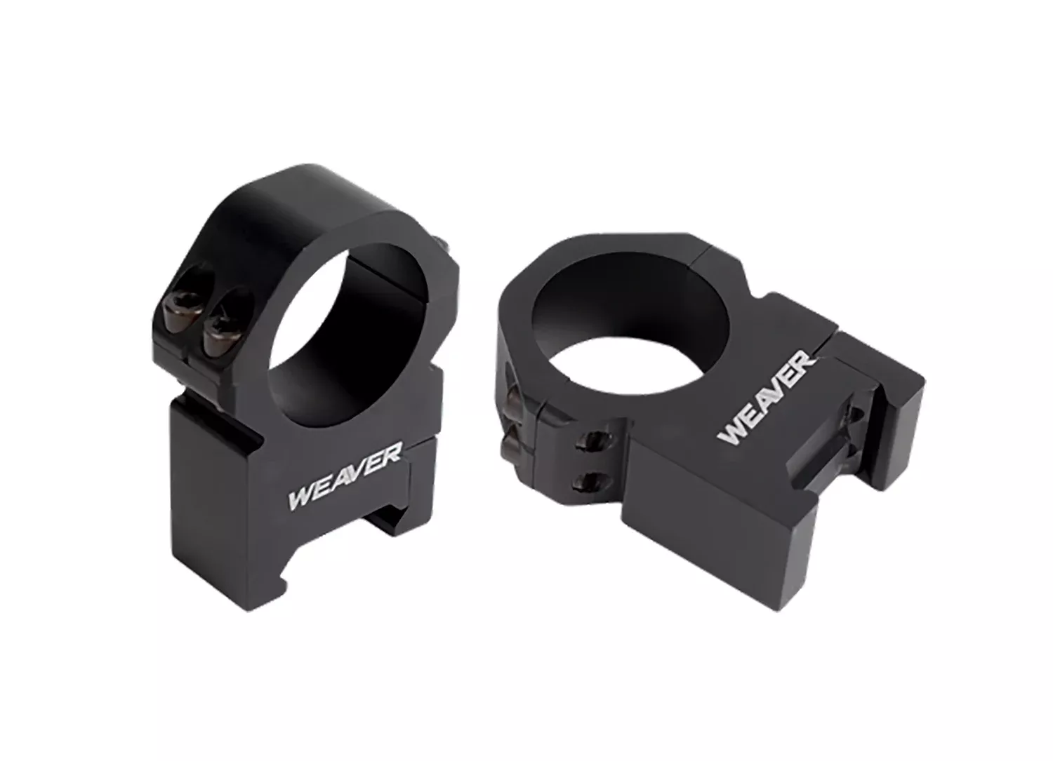 Weaver Mounts 48382 PrecisionBlack Aluminum 1" Tube High