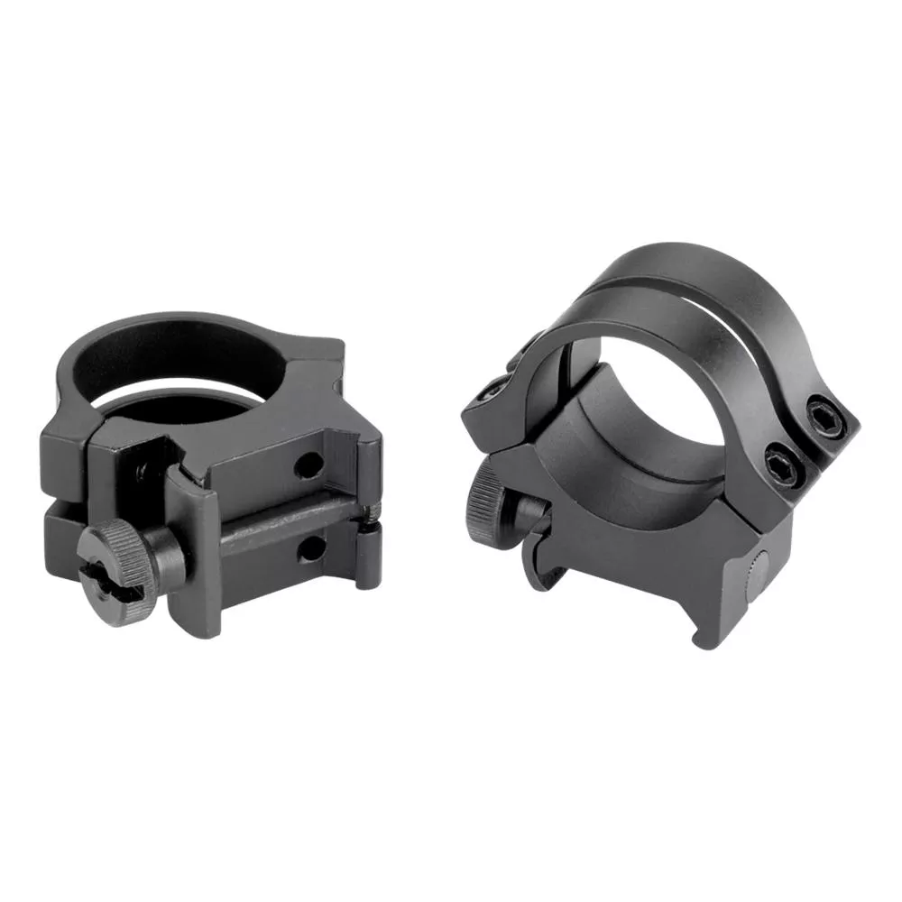 Weaver Quad Lock Detachable Scope Rings 1″ High Matte