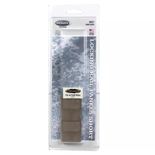 Weaver S.C.A.R. Locking Rail Panels - 1.6Short Dark Earth 2/ct