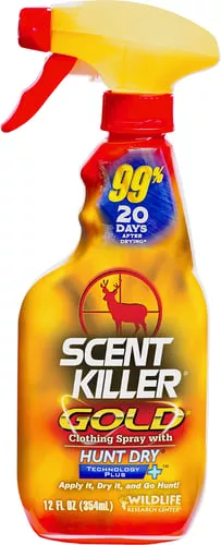 Wildlife Research 1252 Scent Killer GoldOdor Eliminator Odorless Scent 12 oz Trigger Spray